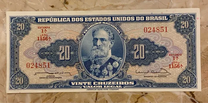 Cédula antiga 20 Cruzeiros FE