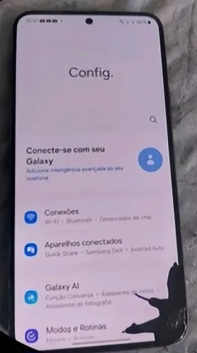 Tela display original Samsung S22 com defeito mas funciona