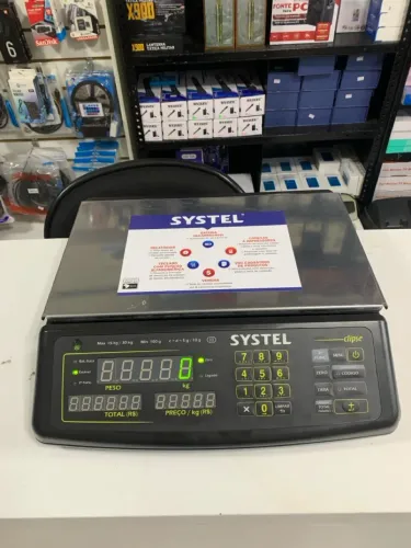 Balança Systel Com selo Lacre do Inmetro 30KG 