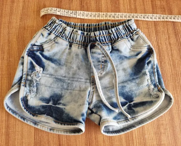Shorts Jeans Feminino infantil Jeans Claro