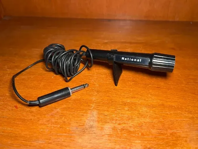 Microfone Antigo Japonês National - RELÍQUIA