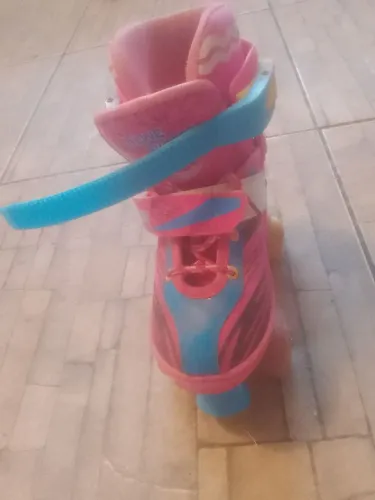 Patins Roller Nine Star Rosa e Azul