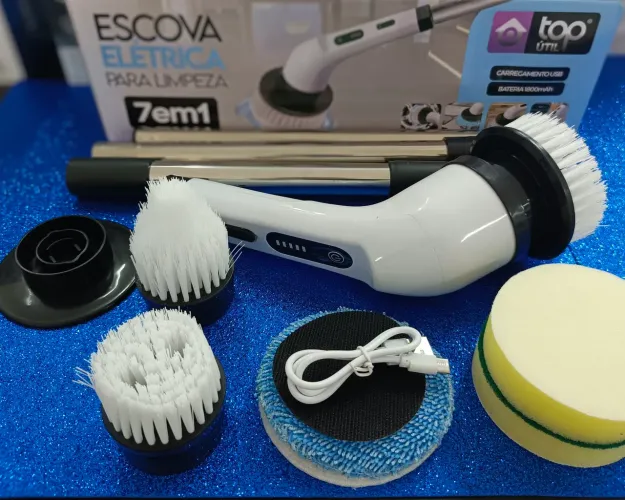 ESCOVA ELÉTRICA 7 EM 1 RECARREGÁVEL