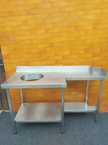 Mesa de aço inox para restaurante