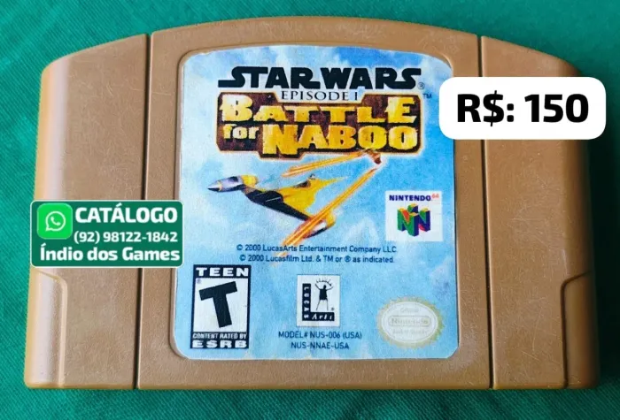 Star Wars Battle For Naboo = R$: 150