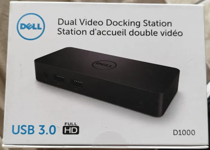 Docking Station Dell D1000 USB 3.0 Dual Video