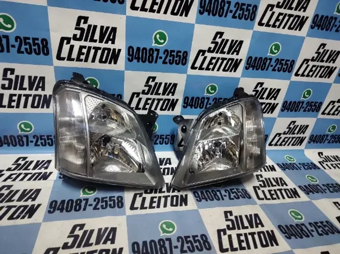 par farol meriva 2003 ate 2012 cromomix novo importado obs cinza 