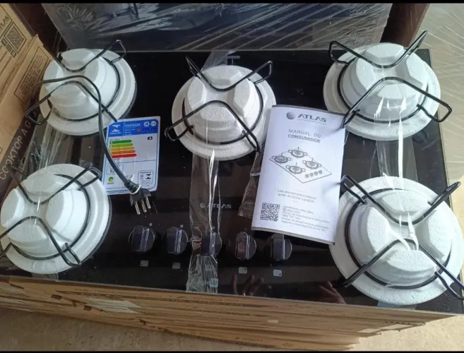 Fogão cinco bocas marca Atlas entrega grátis novos na caixa