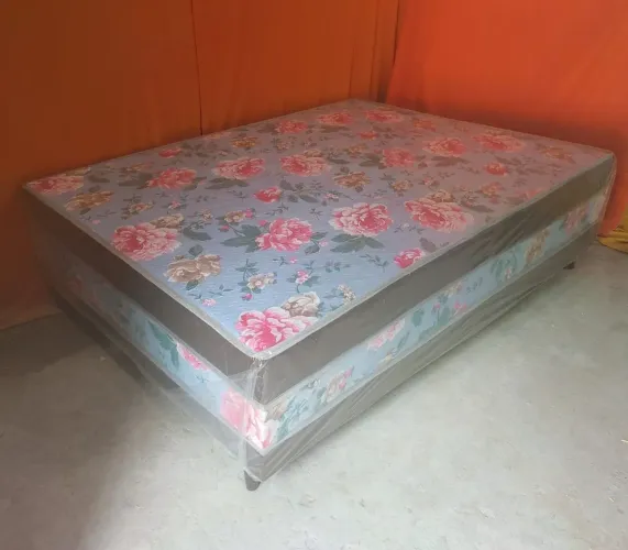 Cama box casal espuma - Nova
