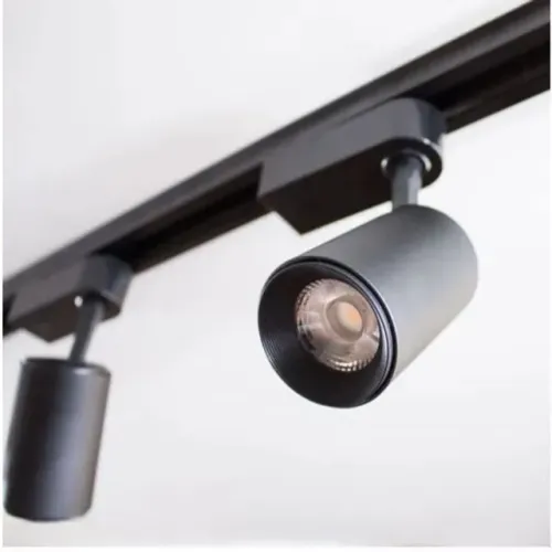Kit Trilho Eletrificado com Spots LED COB | Preto ou Branco | Luz Quente ou Branco Frio