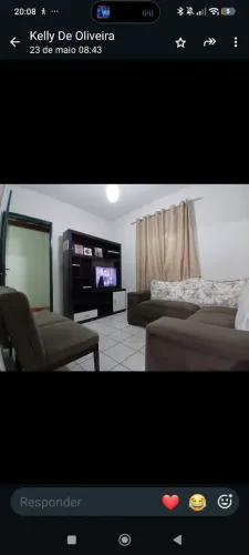 Vendo sofá, raque e tv em bom estado de conservação