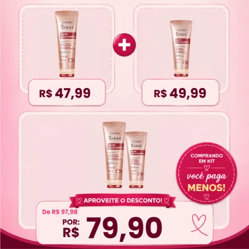 Kit Eudora Siage Nutri Acid Complex (shampoo + condicionador)