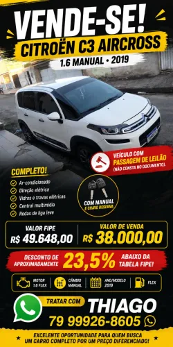Citroen Aircross Start 1.6 Flex 16V 5P Mec. 2019