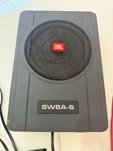 Caixa Subwofer Slim Amplif. Sub Ativo 8'' Sw8a 150w Rms Jbl