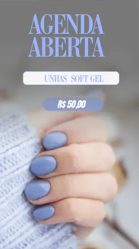 Unhas em soft gel 