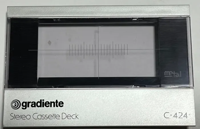 Tape Deck Gradiente C-424 - Tampa Cassette