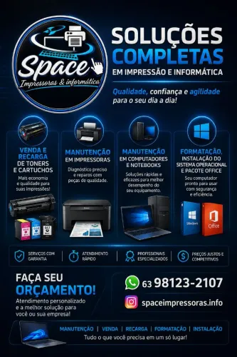 Impressoras, notebooks e computadores