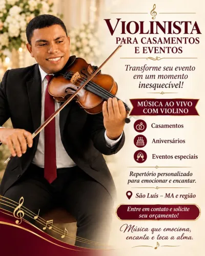 Músico violinista toco em casamento e aniversário e eventos 