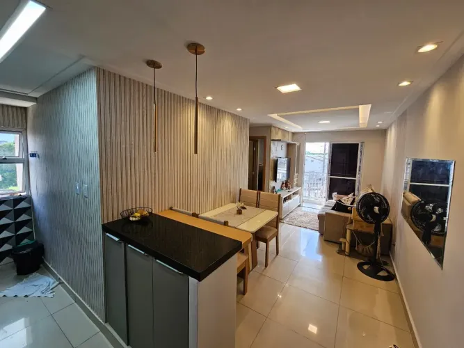 Alugo Semi mobiliado - Apto 60 m² 2 quartos (1 suíte) - Res Bosque Metrópole - 1 vaga
