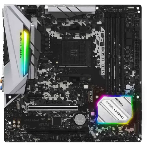Placa mãe b450m Steel Legend (NF/GARANTIA)