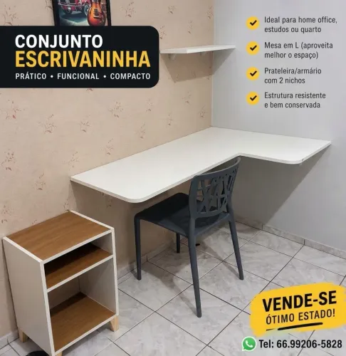Mini escritório com 4 peças
