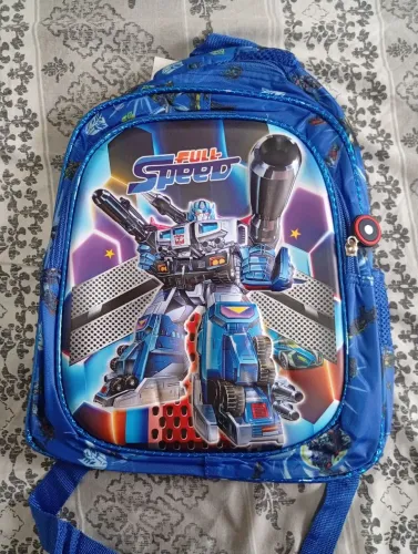 Mochila Infantil para menino - Transformers (2 - 5 anos) tecido resistente