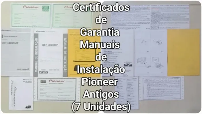 Manuais do Som Automotivo Pioneer Antigos