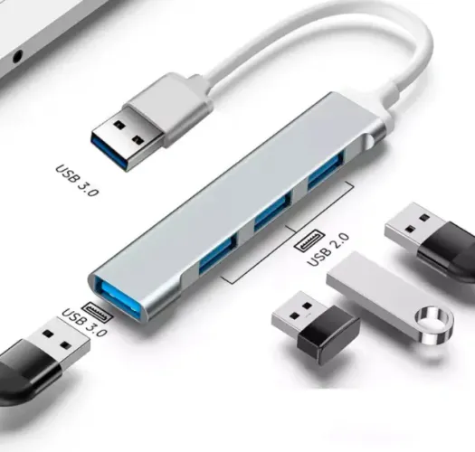 Hub USB 4 Portas USB 3.0 x 2.0 Alta Velocidade Knup (Entrego)
