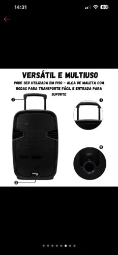 Caixa de som com bluetooth