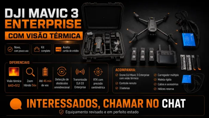 DJI Mavic 3 Enterprise com visão térmica
