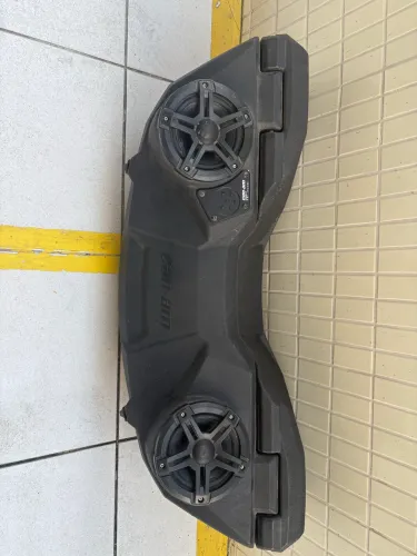 Bagageiro com Som LinQ 43litros Outlander Maverick Defender CAN AM BRP Quadriciclo