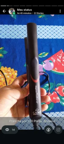 Prancha pouco tempo de uso