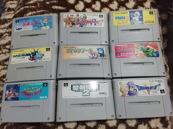 CARTUCHOS DO SFC (SUPER NINTENDO)