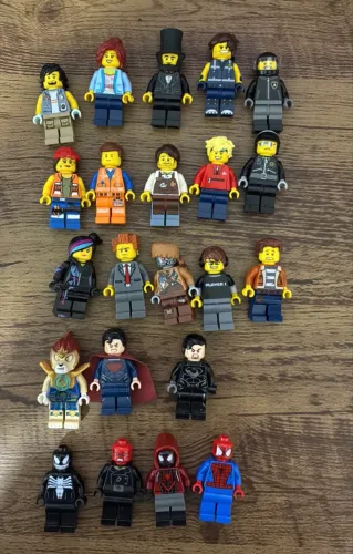 lego minis city, movie, marvel e dc