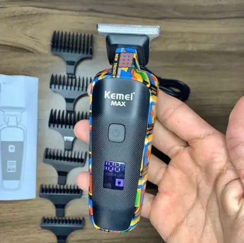 Máquina de cortar e aparar KEMEI - Promoção 