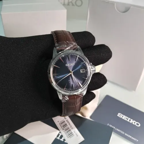Relógio Novo Seiko Presage Cocktail 40,5mm "Blue Moon" Full Set REF SRPK15J1