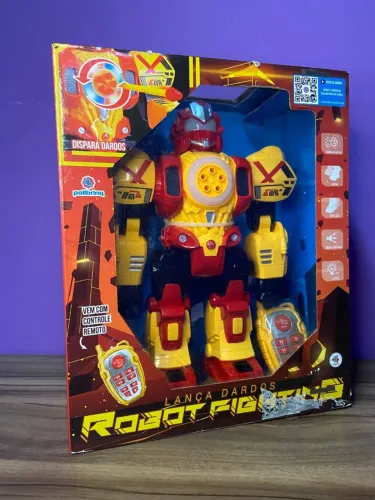 Robô Fighting Lança Dardos - Polibrinq 9032DE PE