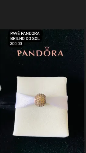 Berloque Pandora pavê raio de sol