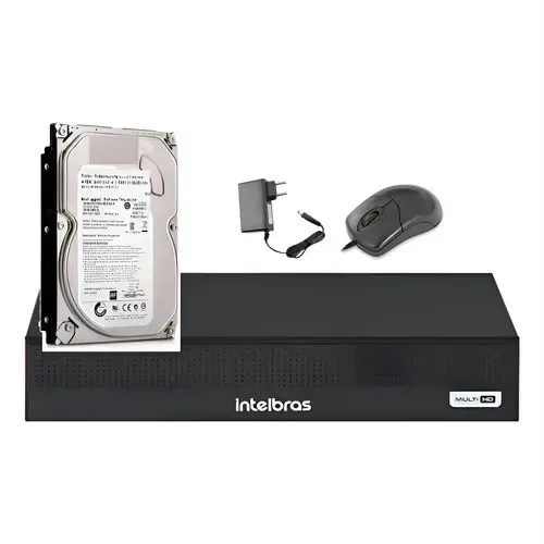 DVR Intelbras Para 4 Cameras + HD 500 GB - Semi Novo