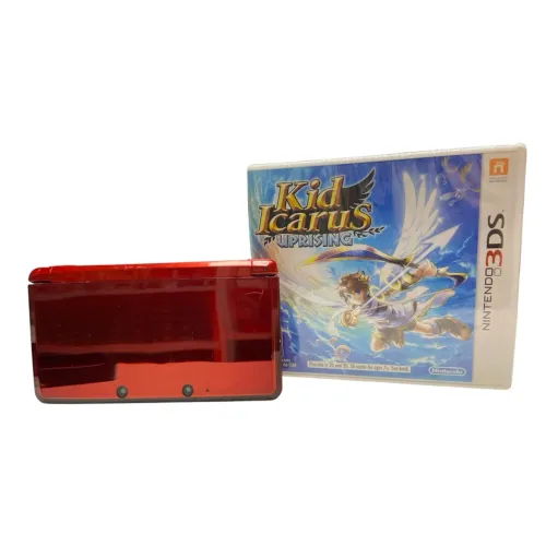 NINTENDO 3DS FLAME RED + JOGO ORIGINAL