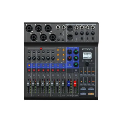 Zoom LiveTrak L8 ? Mesa/Mixer + Interface Profissional