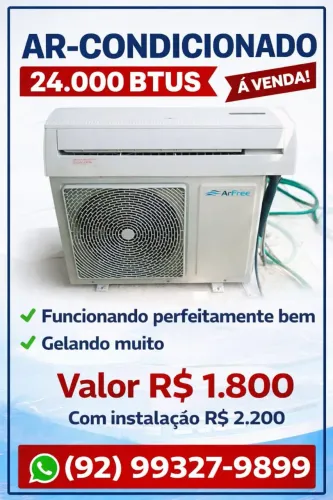 Vendo ar condicionado Split 24 mil BTUs 