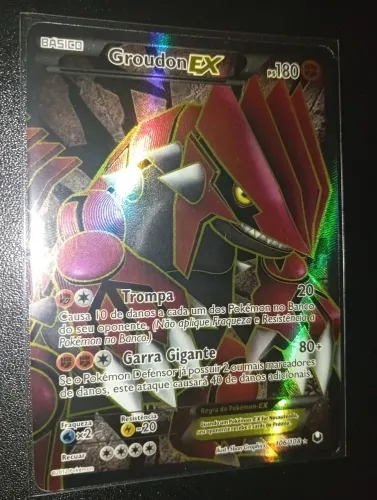 Carta Pokémon Groudon EX Full Art 2012 NM