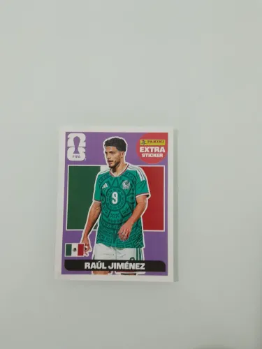 Figurinha Extra Sticker RAÚL JIMÉNEZ roxa
