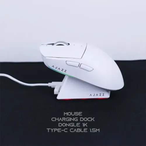 Mouse Sem Fio Ajazz AJ139 V2 Mc Paw 3311 Com Dock - Super Promoção !