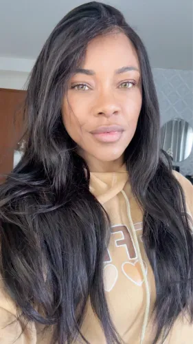 Lace front cabelo humano natural 60 cm