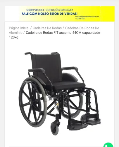 Vendo cadeira de rodas usada