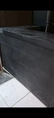 Balcão 1,5m por 1m preto