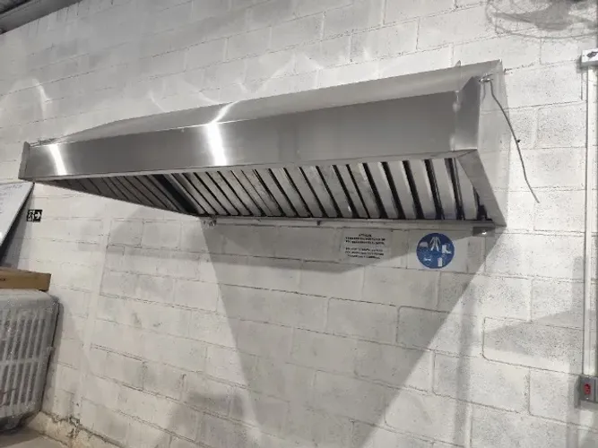 Coifa Inox Parede 2,00x0,90x0,50m com Filtro Inercial