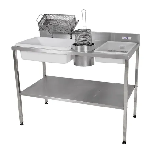 Mesa empanar Frango Nova Inox 